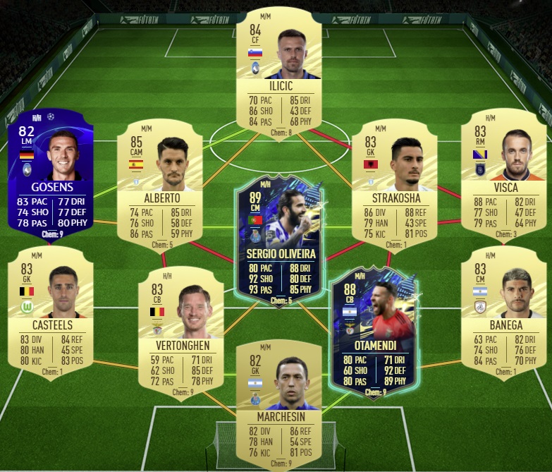 FUT 21 Solution DCE Kostic TOTS FUT With Apero