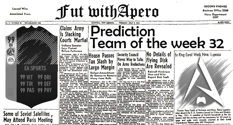 fut 18 prediction totw 32