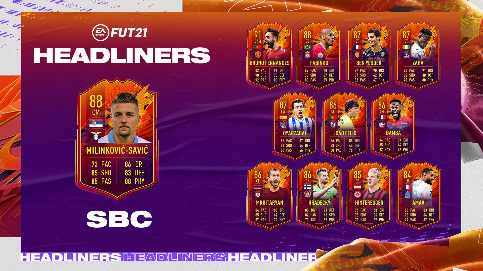 Fut 21 Solution Dce Milinkovic Savic Headliners Fut With Apero