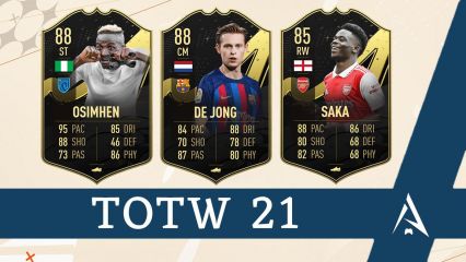 La TOTW 21, équipe de la semaine sur FIFA 23