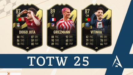 La TOTW 25, équipe de la semaine sur FIFA 23
