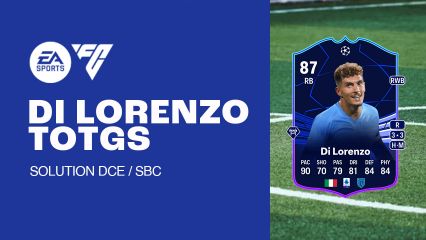 Solution DCE de Giovanni Di Lorenzo TOTGS sur FC 24