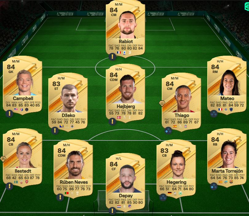fc 24 solution dce ruben neves moments team