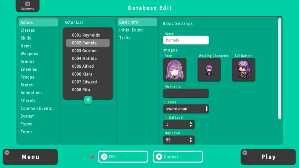 Database Edit