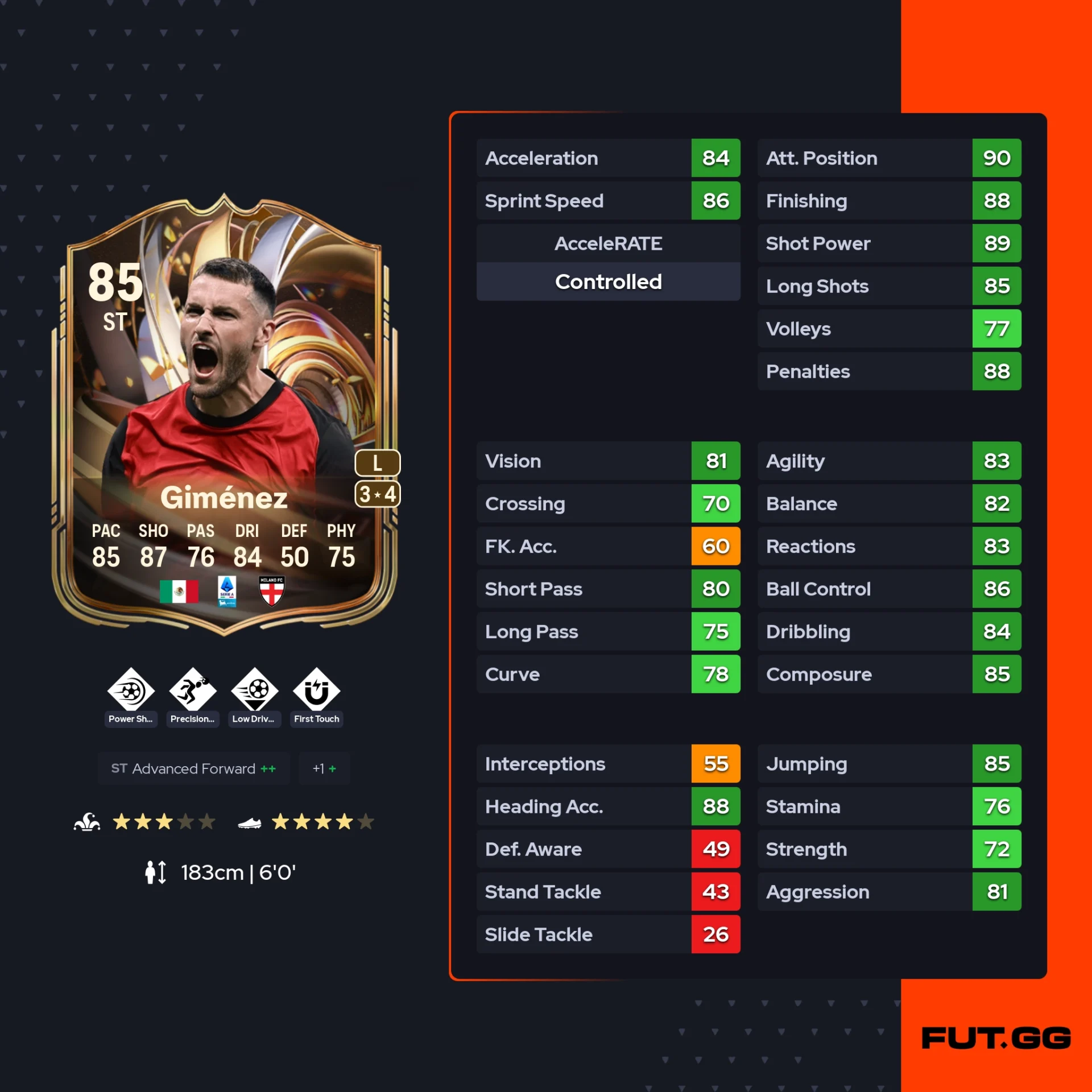 Fc 26 solution DCE de Gimenez stats