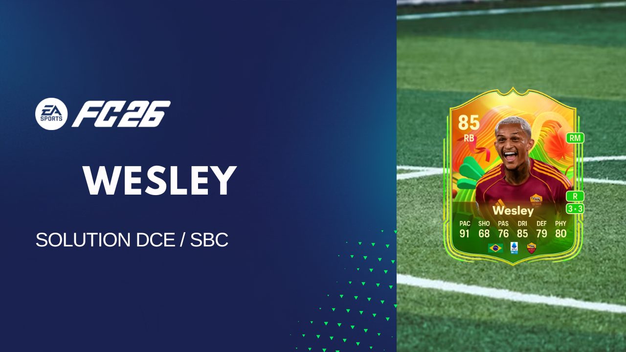 Solution DCE de Wesley França sur FC 26