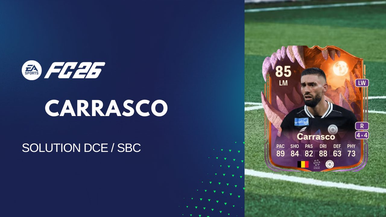 Solution DCE de Yannick Carrasco sur FC 26
