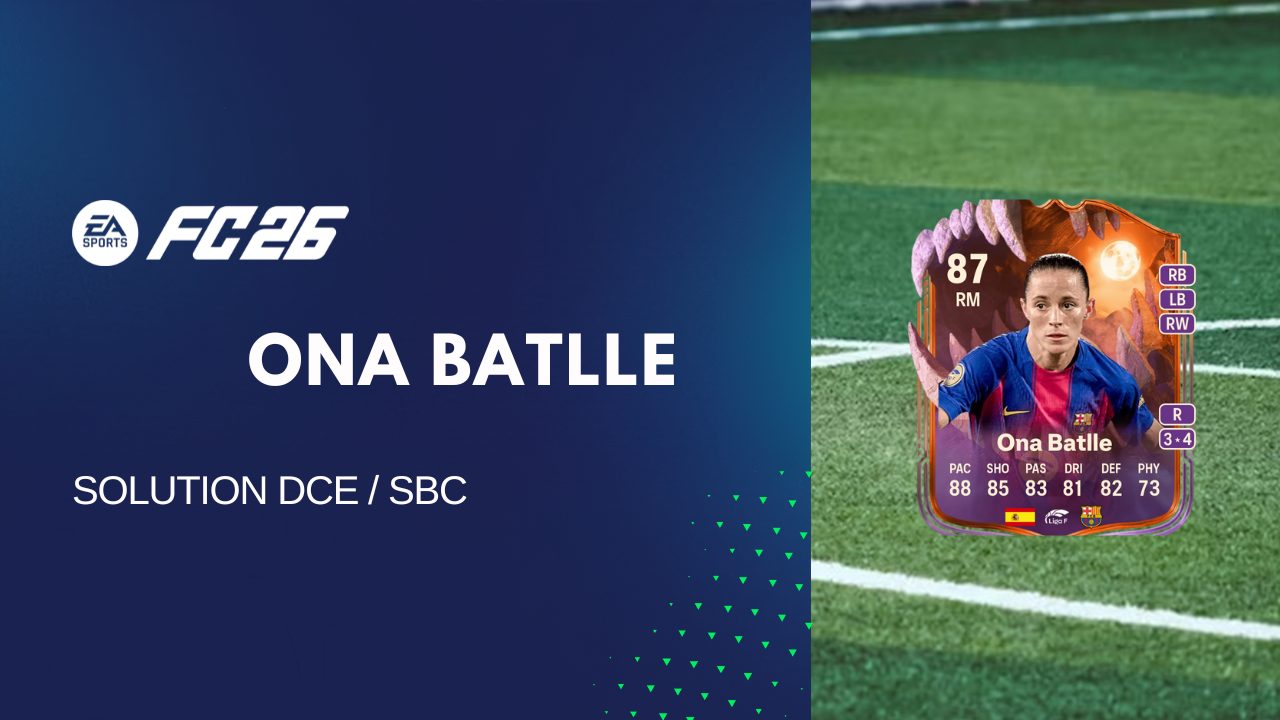 Solution DCE de Ona Batlle sur FC 26