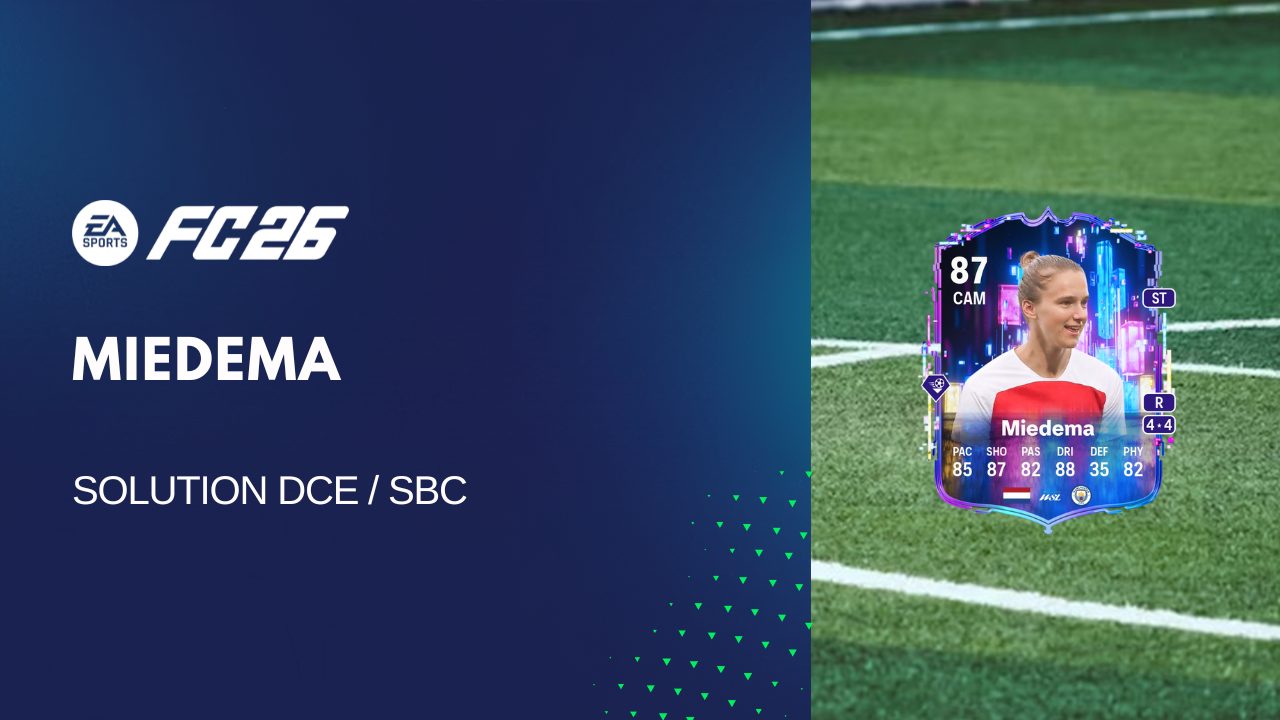 Solution DCE de Vivianne Miedema sur FC 26
