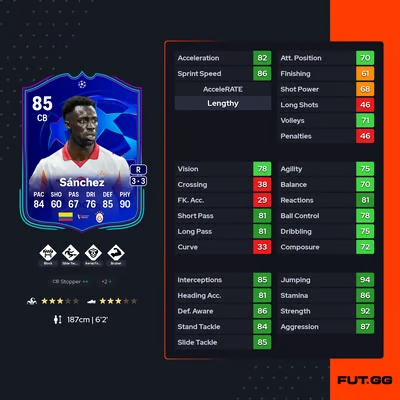 fc 26 davinson sanchez stats