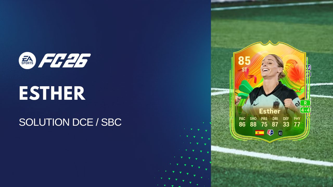 Solution DCE de Esther González Rodríguez sur FC 26