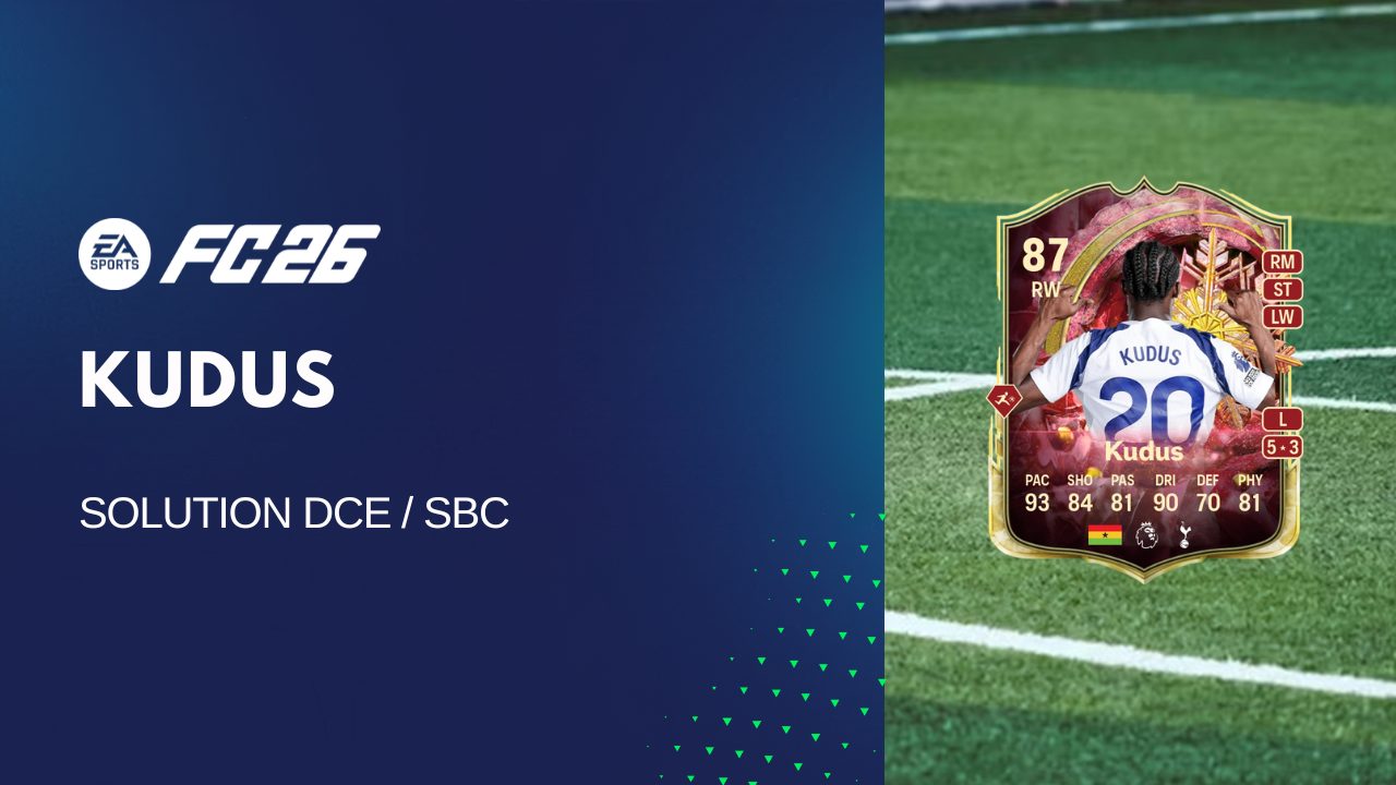 Solution DCE de Mohammed Kudus sur FC 26