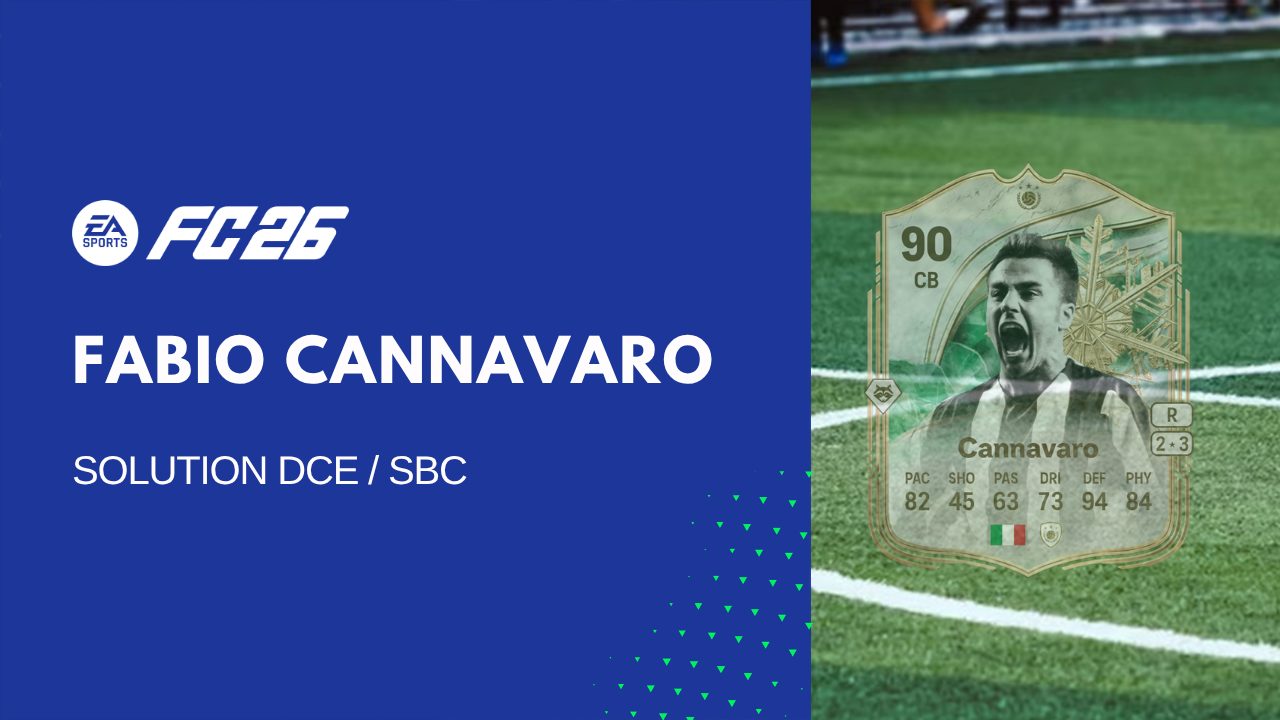 Solution DCE de Fabio Cannavaro sur FC 26
