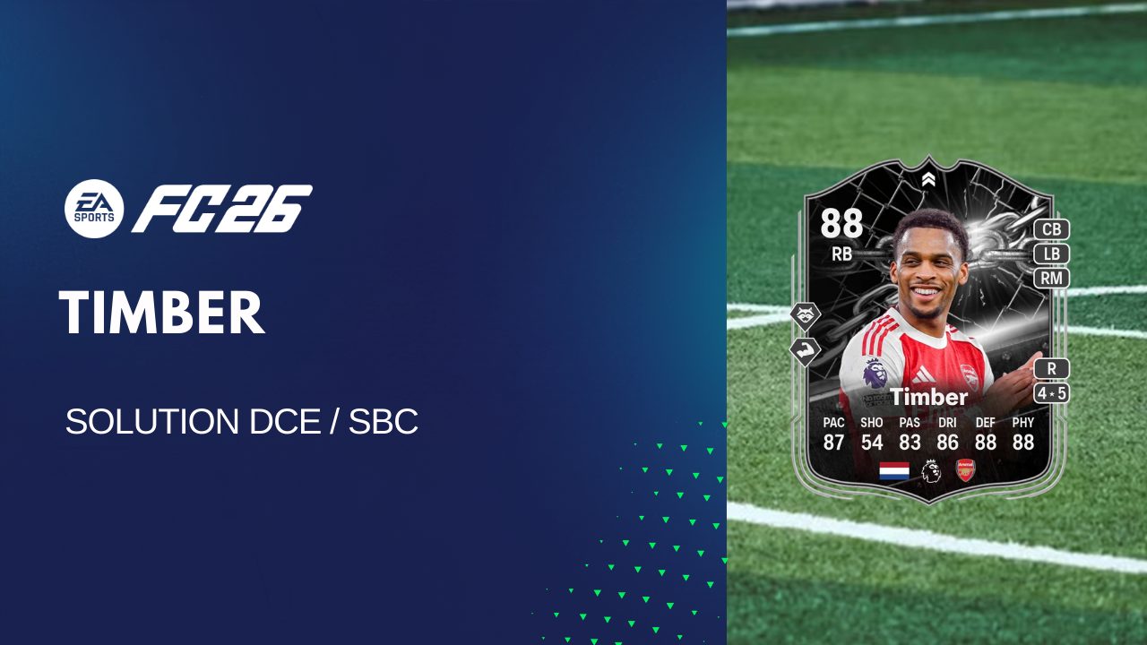 Solution DCE de Jurriën Timber sur FC 26