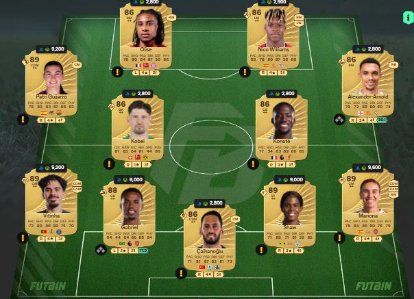 fc 26 solution dce de Bukayo Saka 10