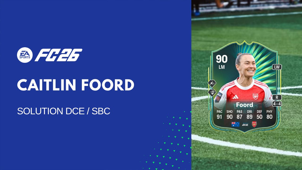 Solution DCE de Caitlin Foord sur FC 26