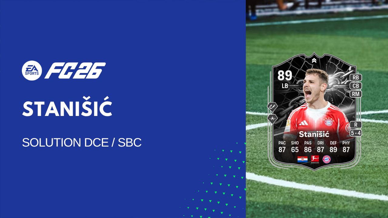 Solution DCE de Josip Stanišić sur FC 26