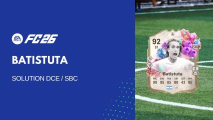 Solution DCE de Gabriel Batistuta sur FC 26