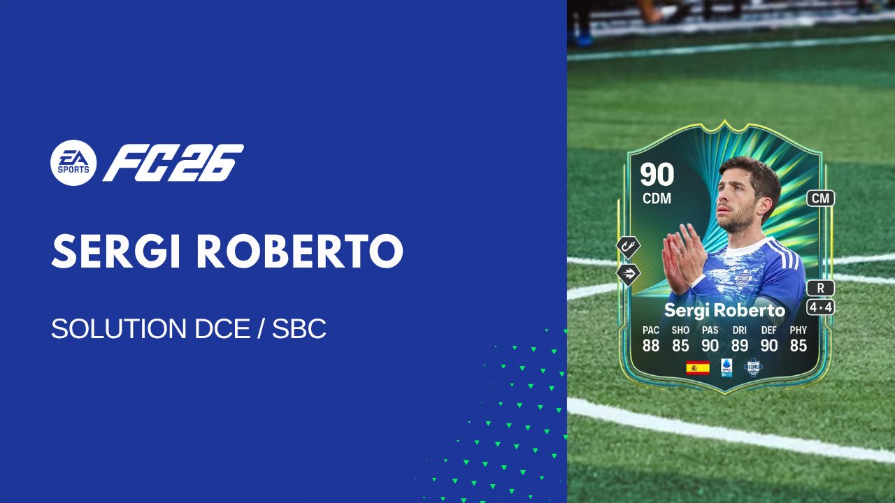 Solution DCE de Sergi Roberto sur FC 26