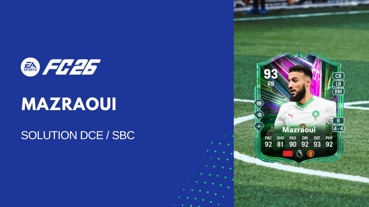 Solution DCE de Noussair Mazraoui sur FC 26