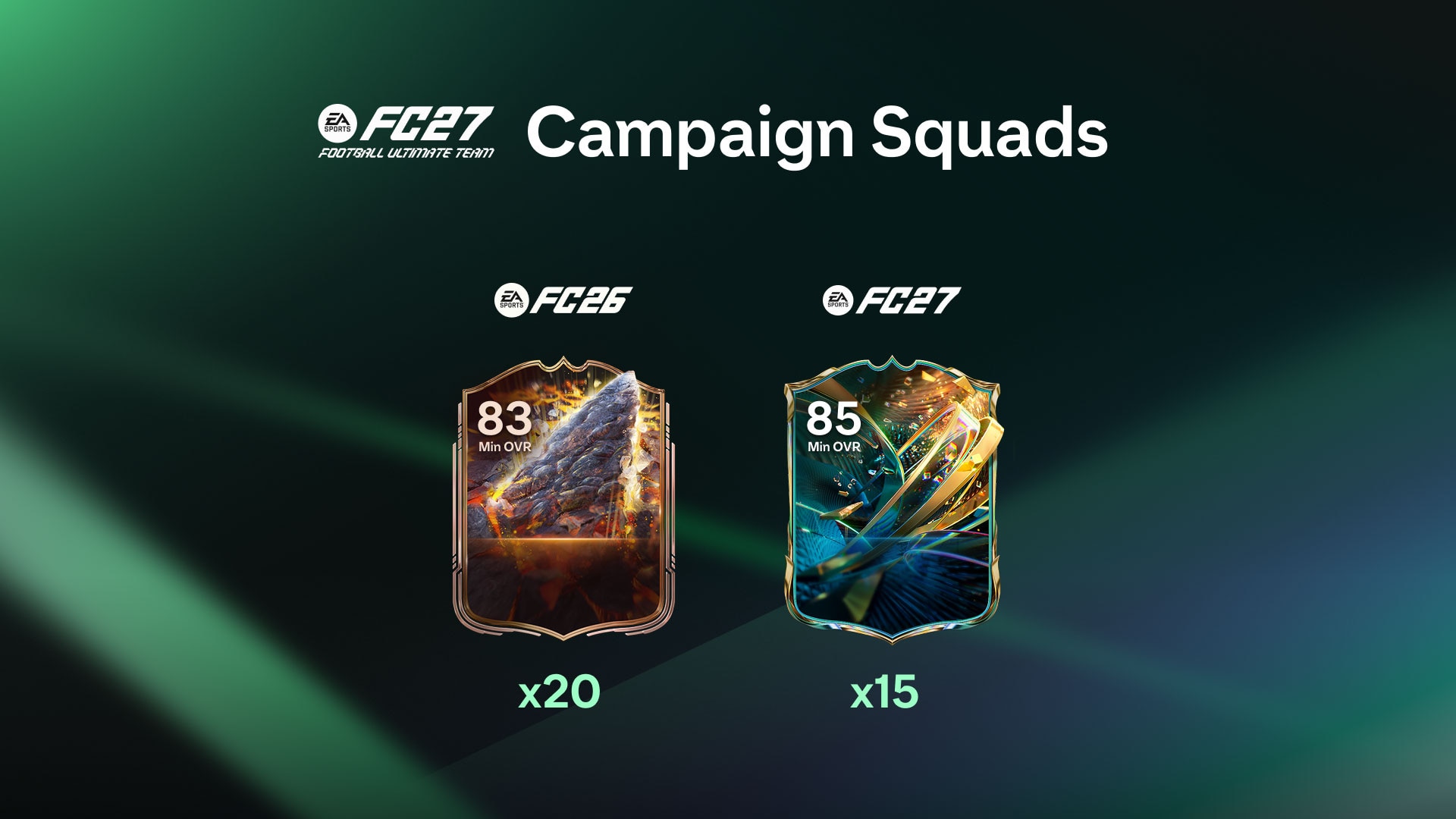 Comparaison des effectifs de Campagne FC26 vs FC27