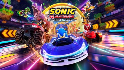 sonic racing crossworlds bayonetta keyart